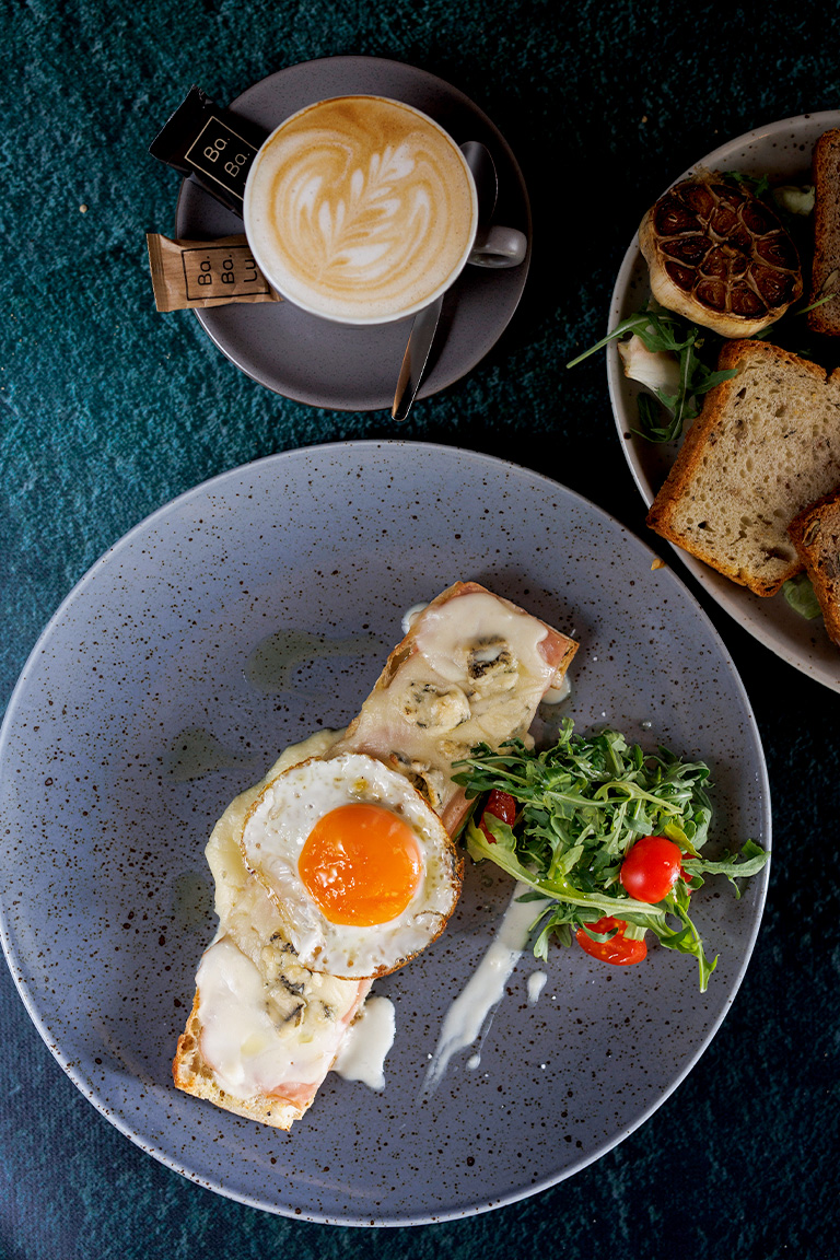 Eggs for a healthy and tasty breakfast in the cafe-wine-restaurant BaBaLu.